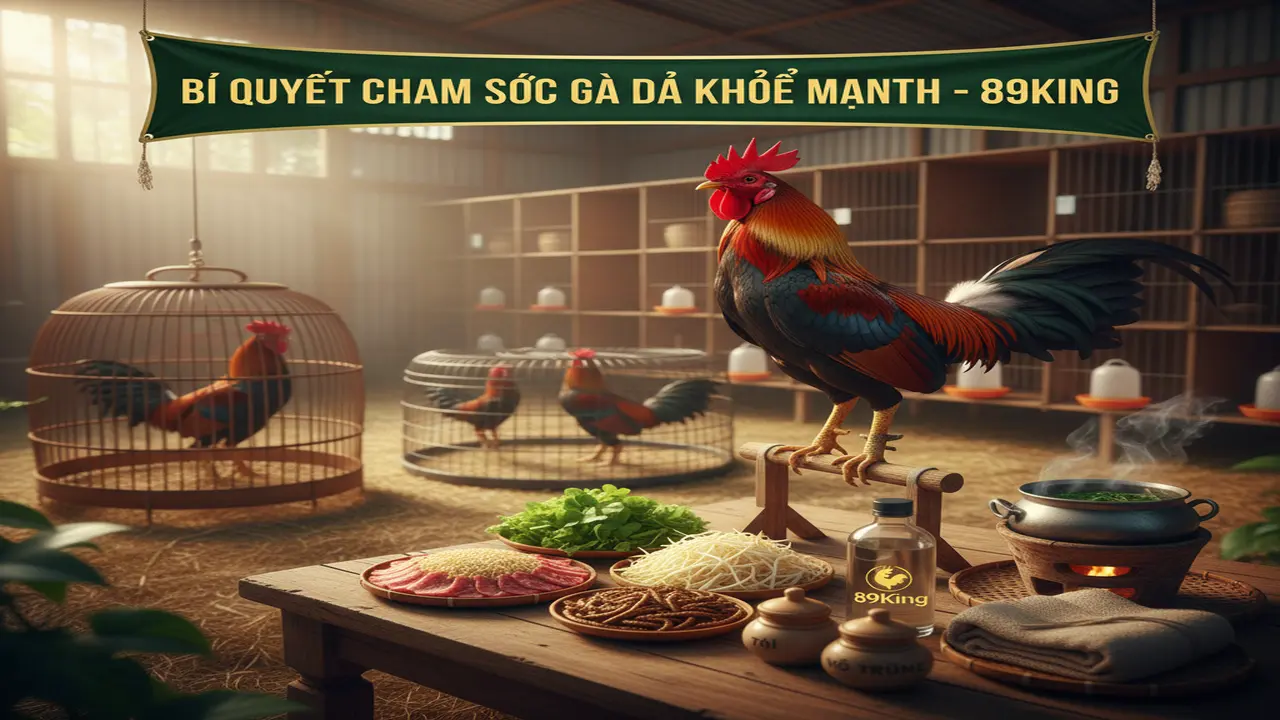 Cách chăm sóc gà đá khỏe 89King