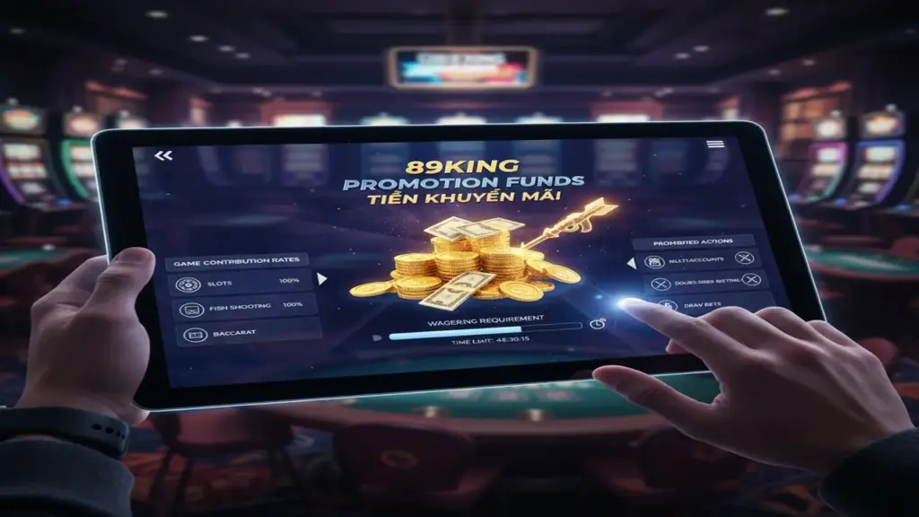 Lưu ý khi dùng tiền khuyến mãi 89King