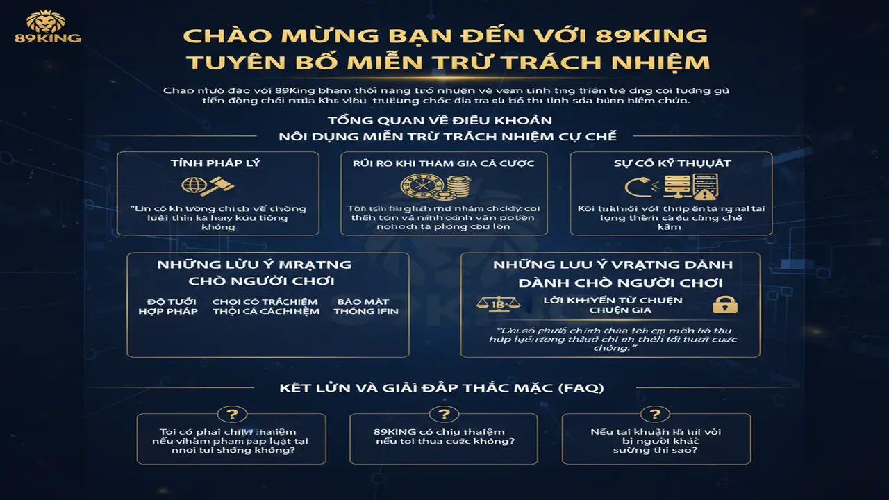 Miễn Trừ Trách Nhiệm 89King