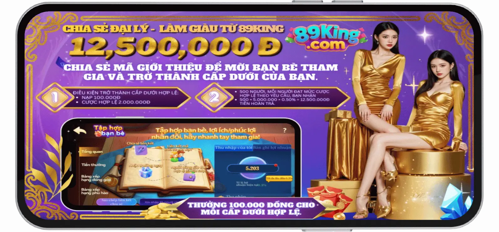 Làm Giàu Cùng 89King Click